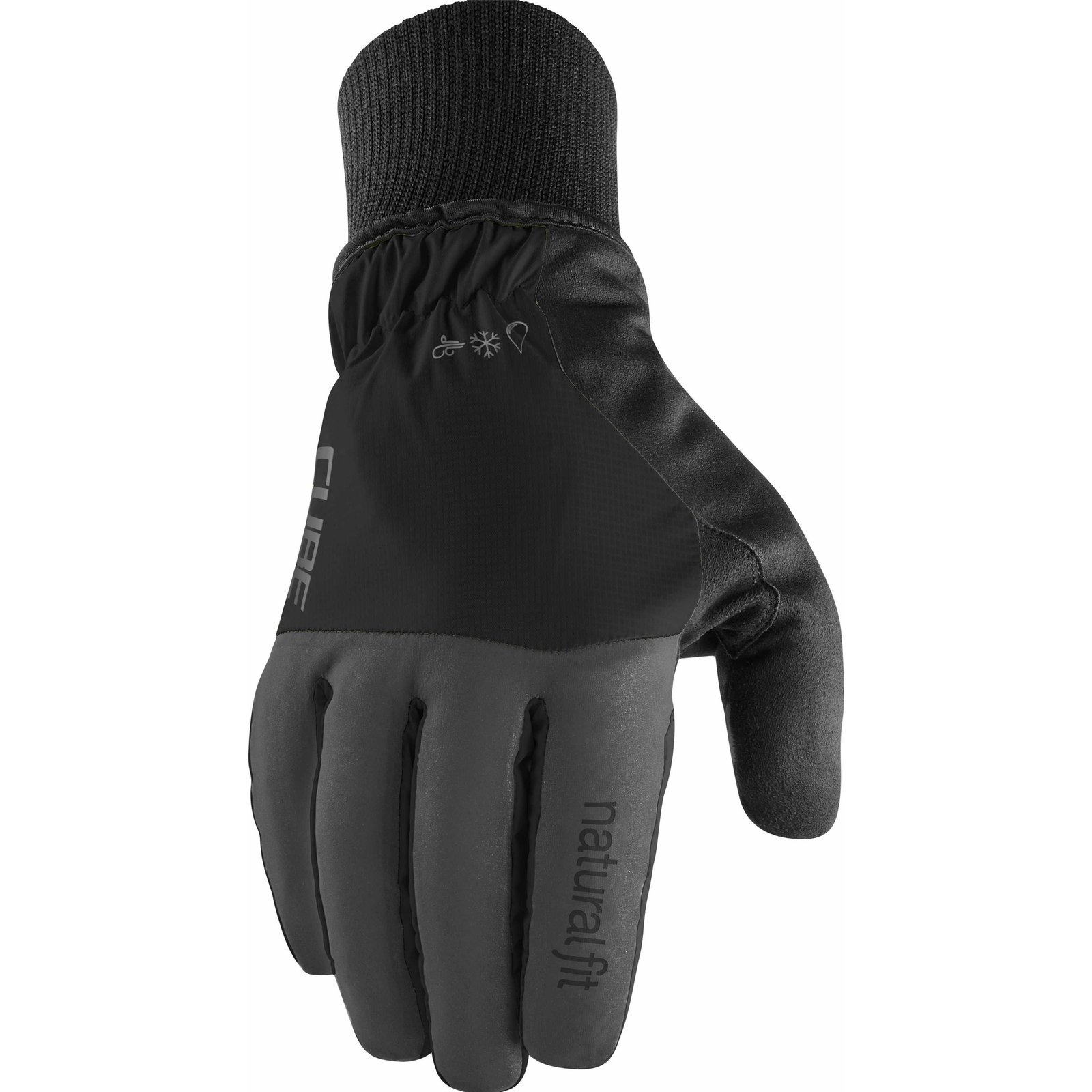 Cube X NF Winter Handschuhe lang black