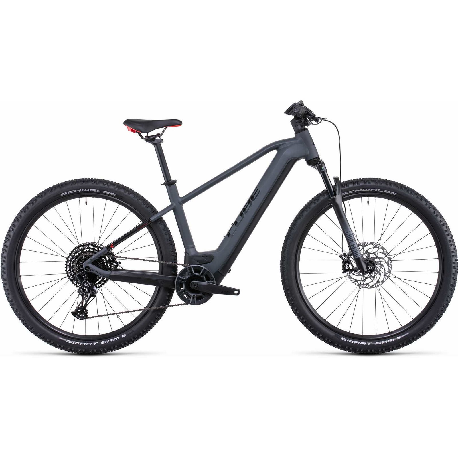Cube Reaction Hybrid EXC 625 Wh E-Bike Hardtail Diamant 29 grey´n´red 15/S