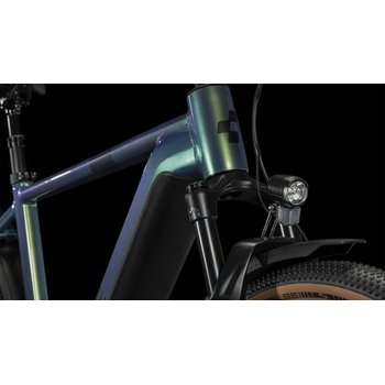 Cube Nuride Hybrid SLX Allroad 750 Wh E-Bike Easy Entry 28 verde´n´black