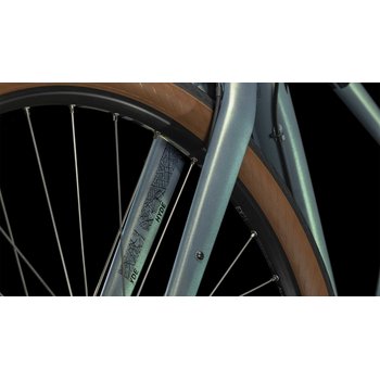 Cube Hyde Pro Urban Bike Diamant 28 metalgreen´n´black