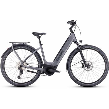 Cube Touring Hybrid EXC 625 Wh E-Bike Easy Entry 28 greynmetal