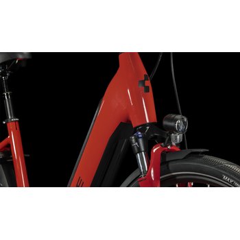 Cube Supreme Sport Hybrid Pro 500 Wh E-Bike Easy Entry 28 rednblack