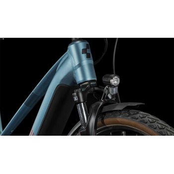 Cube Nuride Hybrid Performance Allroad 625 Wh E-Bike Easy Entry 28 metalbluenred