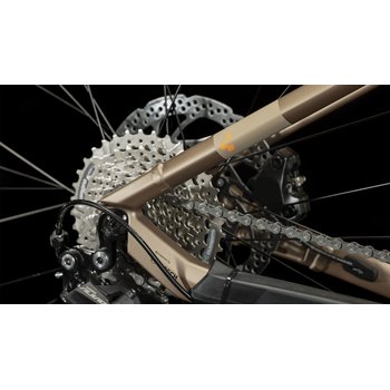Cube Reaction Hybrid Performance 500 Wh E-Bike Hardtail Diamant metallicbrownnorange