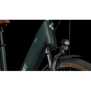 Cube Touring Hybrid One 625 Wh E-Bike Easy Entry 28 darkgreenngreen